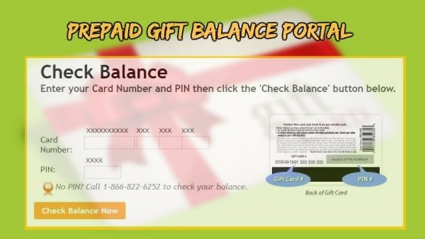 Check Prepaid Gift Card Balance